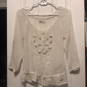 Hollister floral peplum blouse